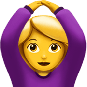 🙆‍♀️ Emoji Mujer Haciendo El Gesto De «de Acuerdo» en Apple iOS 17.4.