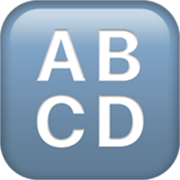 Emoji 🔠 Pulsante Con Lettere Latine Maiuscole su Apple iOS 17.4.