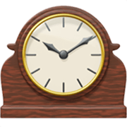 Emoji 🕰️ Orologio Da Mensola su Apple iOS 17.4.