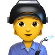 🧑‍🏭 Emoji Trabajador de fábrica en Apple iOS 17.4.