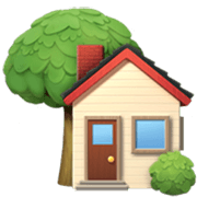 Émoji 🏡 Maison Avec Jardin sur Apple iOS 17.4.