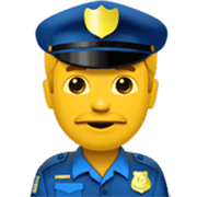 👮‍♂️ Emoji Agente De Policía Hombre en Apple iOS 17.4.