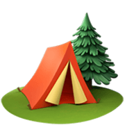 Émoji 🏕️ Camping sur Apple iOS 17.4.