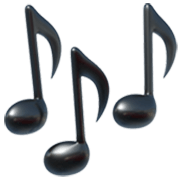 Emoji 🎶 Note Musicali su Apple iOS 17.4.