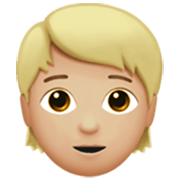 🧑🏼 Emoji Persona Adulta: Tono De Piel Claro Medio en Apple iOS 17.4.