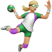Mujer Jugando Al Balonmano: Tono De Piel Claro Medio Apple iOS 17.4.