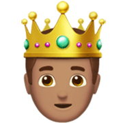 Emoji 🤴🏽 Principe: Carnagione Olivastra su Apple iOS 17.4.
