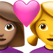 Couple Avec Cœur - Femme: Peau Légèrement Mate, Femme Apple iOS 17.4.
