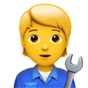 🧑‍🔧 Emoji Mechaniker(in) Apple iOS 17.4.