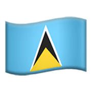 Emoji 🇱🇨 Bandiera: Saint Lucia su Apple iOS 17.4.