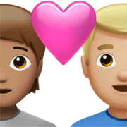 Couple Avec Cœur: Personne, Homme, Peau Légèrement Mate, Peau Moyennement Claire Apple iOS 17.4.