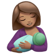 🤱🏽 Emoji Lactancia Materna: Tono De Piel Medio en Apple iOS 17.4.