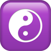 Emoji ☯️ Yin E Yang su Apple iOS 17.4.