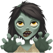 Emoji 🧟‍♀️ Zombie Donna su Apple iOS 17.4.