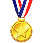 🏅 Emoji Medalla Deportiva en Apple iOS 17.4.