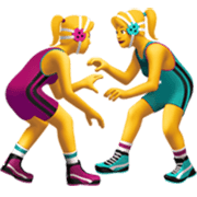 🤼‍♀️ Emoji Mujeres Luchando en Apple iOS 17.4.