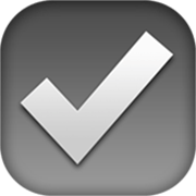 Emoji ☑️ Riquadro Con Spunta su Apple iOS 17.4.