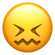 Emoji 😖 Faccina Frustrata su Apple iOS 17.4.
