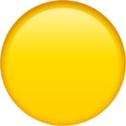 Emoji 🟡 Cerchio Giallo su Apple iOS 17.4.