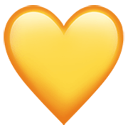 💛 Emoji Corazón Amarillo en Apple iOS 17.4.