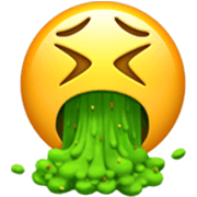 🤮 Emoji Rosto Vomitando na Apple iOS 17.4.