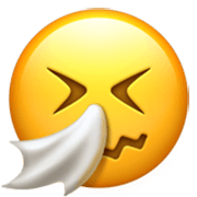 🤧 Emoji Cara Estornudando en Apple iOS 17.4.