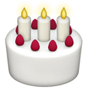 Émoji 🎂 Gâteau D’anniversaire sur Apple iOS 17.4.