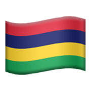 Flagge: Mauritius Apple iOS 17.4.