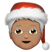 🧑🏽‍🎄 Emoji Noel: Pele Morena na Apple iOS 17.4.