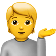 Emoji 💁 Persona Al Punto Informazioni su Apple iOS 17.4.