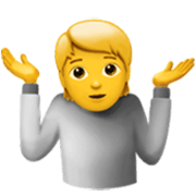 🤷 Emoji Persona Encogida De Hombros en Apple iOS 17.4.