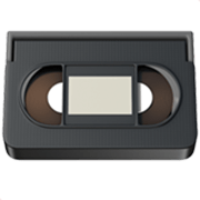 Emoji 📼 Videocassetta su Apple iOS 17.4.
