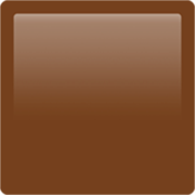 🟫 Emoji Quadrado Marrom na Apple iOS 17.4.