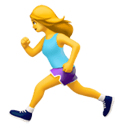 🏃‍♀️ Emoji Mujer Corriendo en Apple iOS 17.4.