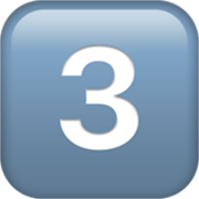 3️⃣ Emoji Teclas: 3 en Apple iOS 17.4.