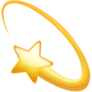 Emoji 💫 Stella Con Scia su Apple iOS 17.4.