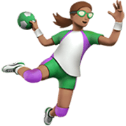 Mujer Jugando Al Balonmano: Tono De Piel Medio Apple iOS 17.4.