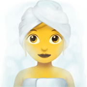 Emoji 🧖‍♀️ Donna In Sauna su Apple iOS 17.4.