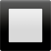 🔲 Emoji Botón Cuadrado Con Borde Negro en Apple iOS 17.4.