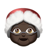 Emoji 🤶🏿 Mamma Natale: Carnagione Scura su Apple iOS 17.4.