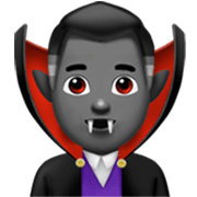 Émoji 🧛🏾‍♂️ Vampire Homme : Peau Mate sur Apple iOS 17.4.