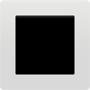 🔳 Emoji Botón Cuadrado Con Borde Blanco en Apple iOS 17.4.
