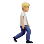 🚶🏼‍➡️ Emoji Persona Que Camina Mirando Hacia La Derecha: Tono De Piel Medio-Claro en Apple iOS 17.4.