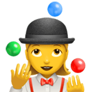 Emoji 🤹‍♀️ Giocoliere Donna su Apple iOS 17.4.