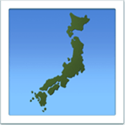 🗾 Emoji Umriss von Japan Apple iOS 17.4.