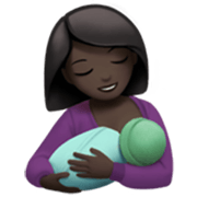 🤱🏿 Emoji Lactancia Materna: Tono De Piel Oscuro en Apple iOS 17.4.