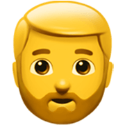 Émoji 🧔‍♂️ Homme Barbu sur Apple iOS 17.4.
