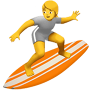 Émoji 🏄 Personne Faisant Du Surf sur Apple iOS 17.4.