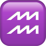 Emoji ♒ Segno Zodiacale Dell’Acquario su Apple iOS 17.4.