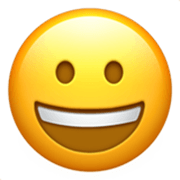 Emoji 😀 Faccina Con Un Gran Sorriso su Apple iOS 17.4.
